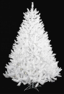 white artificial christmas trees