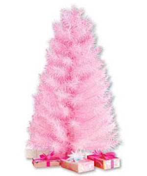 pink christmas trees