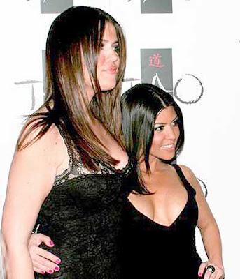Kourtney and Khloe Kardashian Tao Nightclub Party Pics