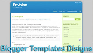 Theme Envision Blogger Template XML Web 2.0