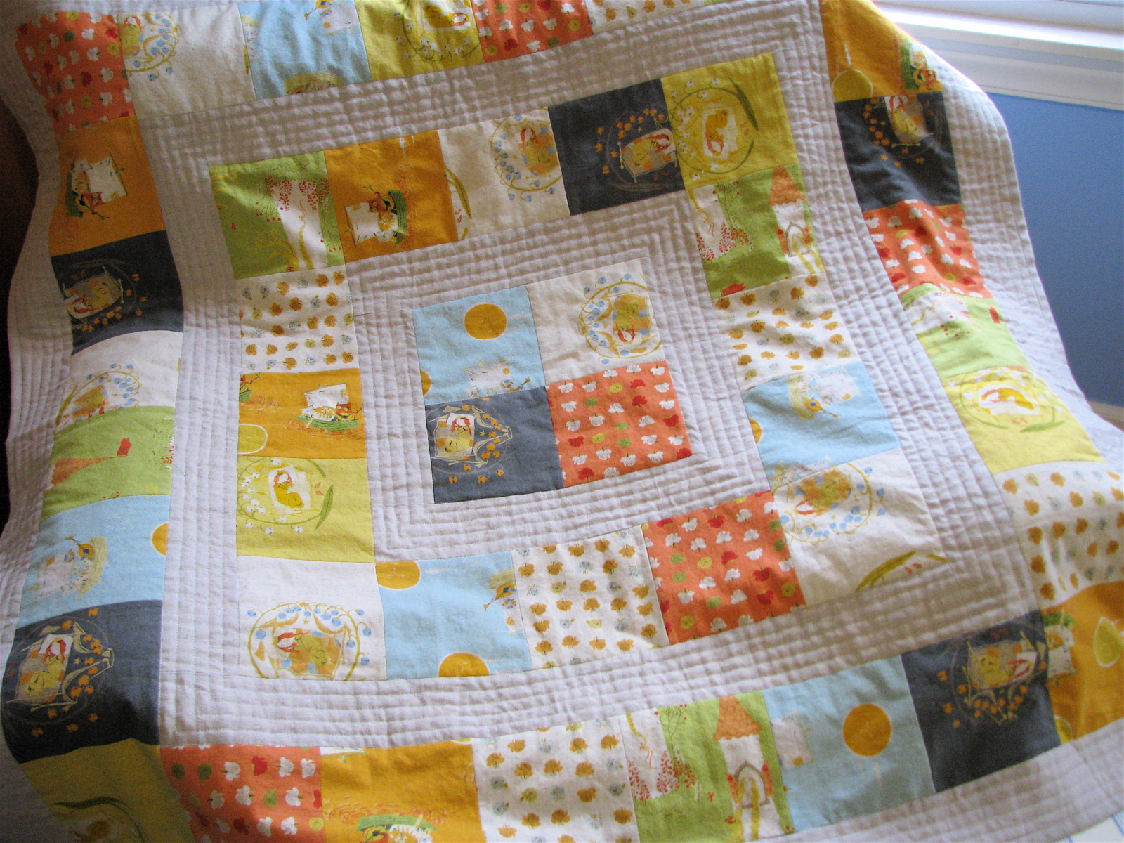 FINITO! Storytime Squares Quilt in Far Far Away II Made By Rae
