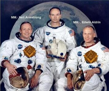 Neil Armstrong, descanse en paz maestro masón ASTRONAUTAS+MASONES