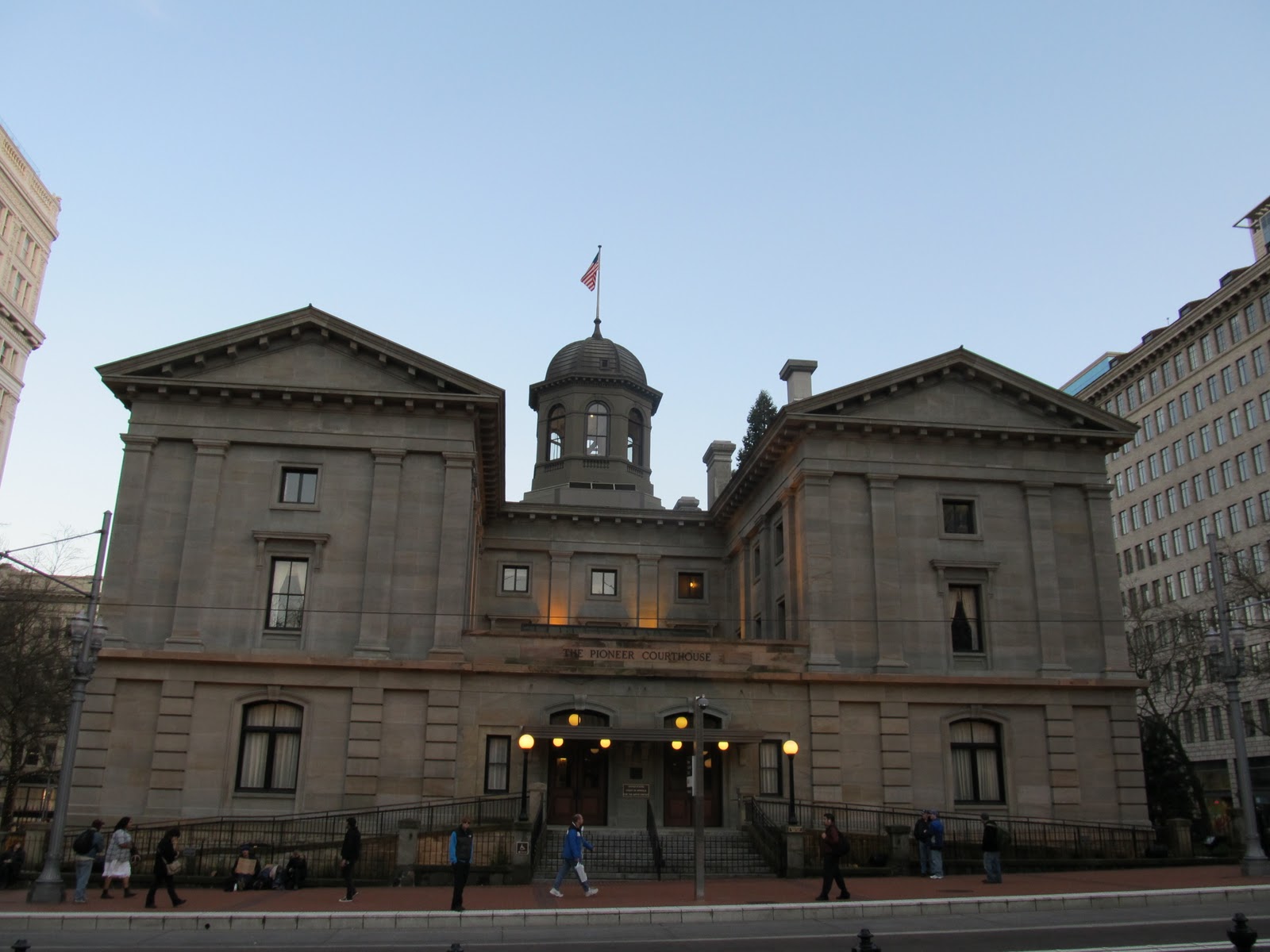 MarkDaMan's Photo Blog Downtown Portland at dusk in January