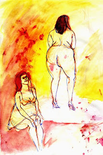 Sketch Fat Naked Ladies YellowRed Stripper Sketch Fat Naked Ladies