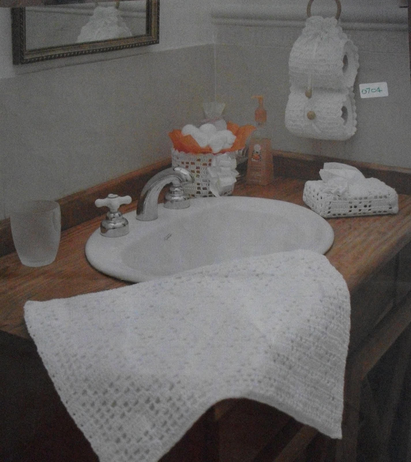 Tejidos "La Chinita": Conjunto accesorios baño