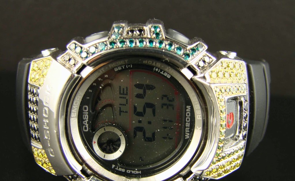 custom diamond g shock
