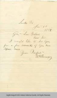 Letter from Billy the Kid to Lew Wallace