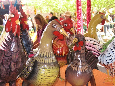 Folk Art Chickens and Roosters