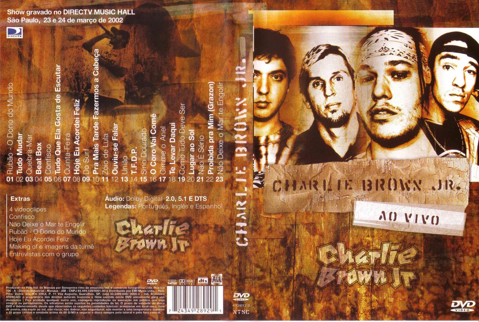 Capas Show Nacional Charlie Brown Jr. Ao Vivo