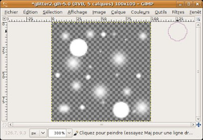 ajout lumière reflet brillantes paillettes