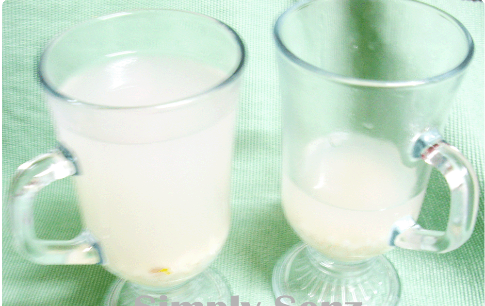 Simply Senz My diarrhea cure by Rice Water