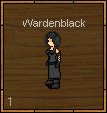 The Warden in black