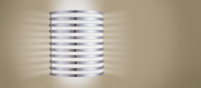 American Fluorescent BBS213SAEC Bilbao Wall Sconce 2 Light 13 Watt