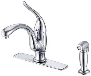 Danze D405521 Antioch Single Handle Kitchen Faucet With Side Spray Prior Model# D403021