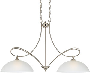 Quoizel DK243IS Denmark 2 Light Island Fixture Imperial Silver
