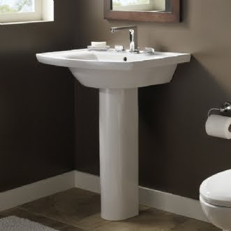 American Standard 0404.400 Tropic Grande Pedestal Bathroom Sink