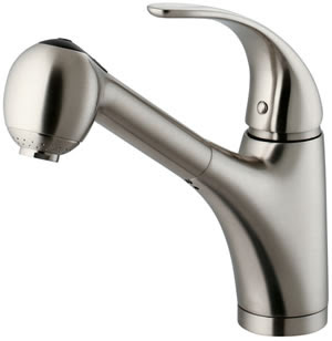 Vigo VG02011ST Single Handle Pull-Out Spray Kitchen Faucet Stainless Steel