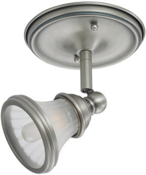 Sea Gull 94881-965 1 Light Torry Directional Mono Point Antique Brushed Nickel / Satin Etched
