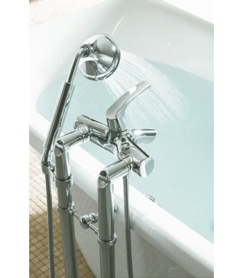 Kohler K-18486-4 Symbol Roman Bath Filler With Handshower