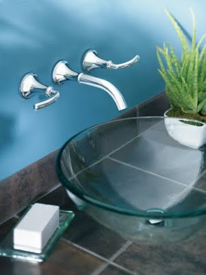 Moen T6530 Icon 2 Handle Low Arc Wall Mount Bathroom Faucet