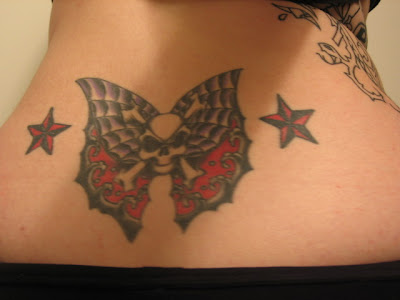 Butterfly skull tattoos