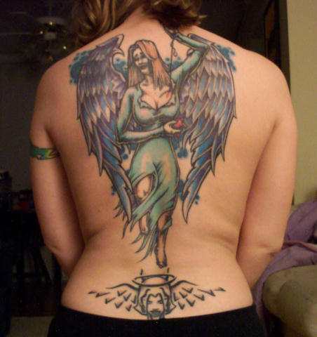 womens back tattoos pictures