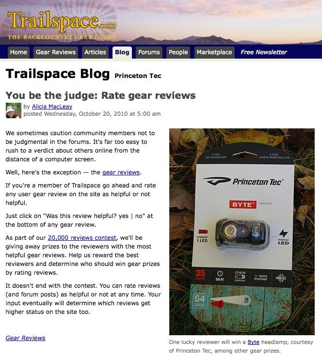 online at trailspace.com