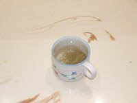 Brewed Usnea tea for treatment