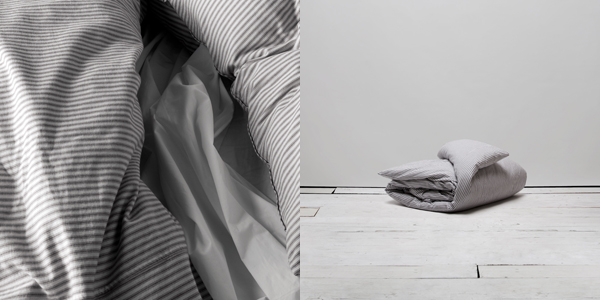 Matteo - black tick duvet cover