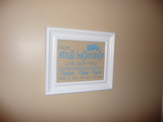 birth announcement frame a vinyl design baby announcement frames