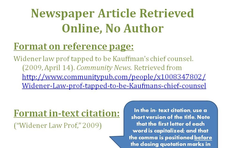 Writing in the Behavioral Sciences How to Reference A