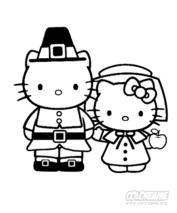 hello kitty para colorear