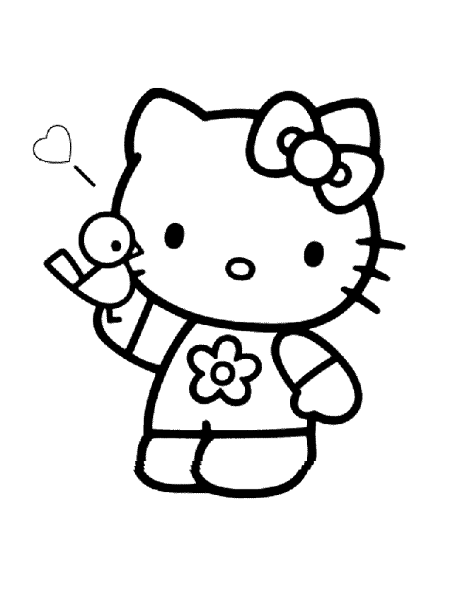hello kitty para colorear hello kitty para colorear