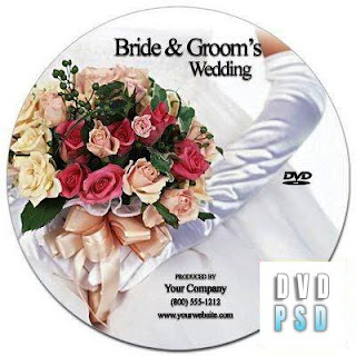 PSD Templates - Wedding DVD Lables