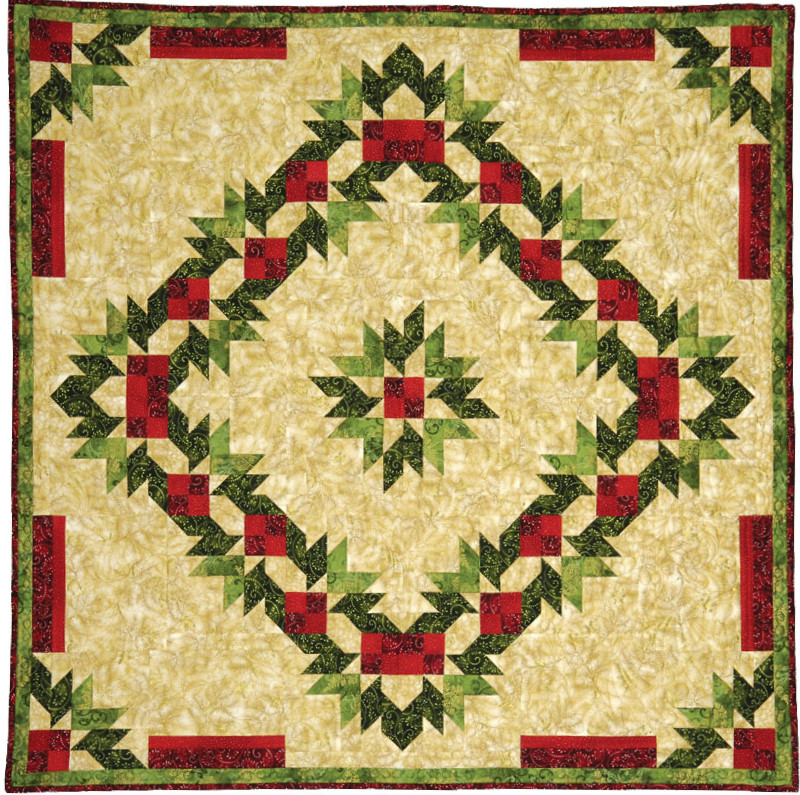 Quilt Inspiration: Inspired by red and green - two