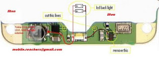 nokia 1110 1600 keypad Display Light