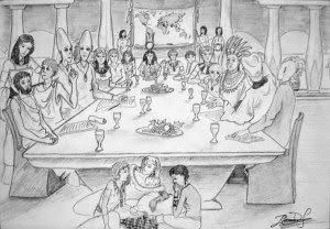 Representación del Antiguo Egipto Extraterrestres en Egipto