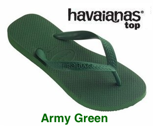 havaianas army green