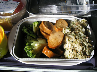 キャセイパシフィック航空のスペシャルミール（東洋式菜食）