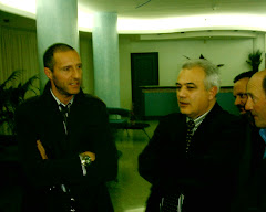 L'arbitro di serie "A"  Morganti con il presidente Marinozzi