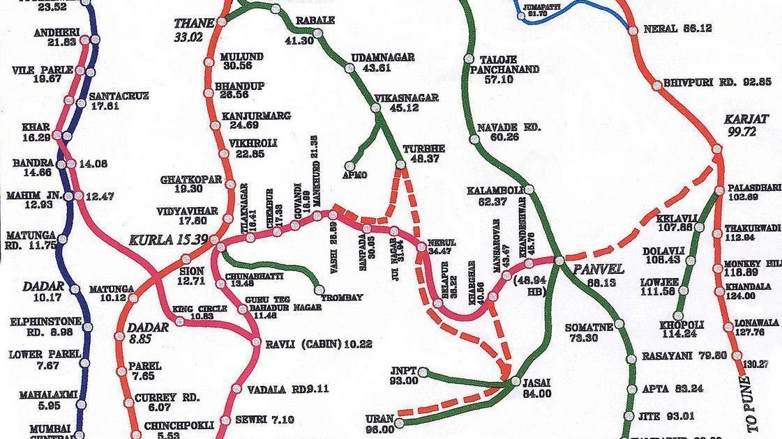 Mumbai Local Train Mumbai Railway Map