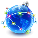 image de Noël : le monde en boule de noël