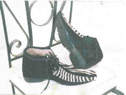3 eyelet ankle shoe designed with a zebra  and horse skin