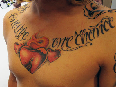Number 1: The Heart, age 18 during a trip to Utah at Dynamic Tattoo.