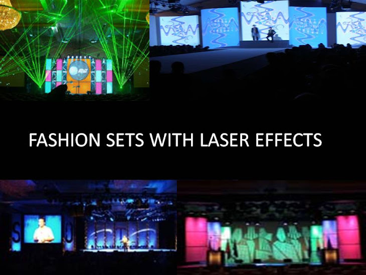 FASHION SHOW SETS WITH LASER EFFECTS