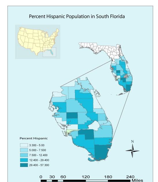 Remote Sensing Module 5 Percent Hispanic Population In South Florida