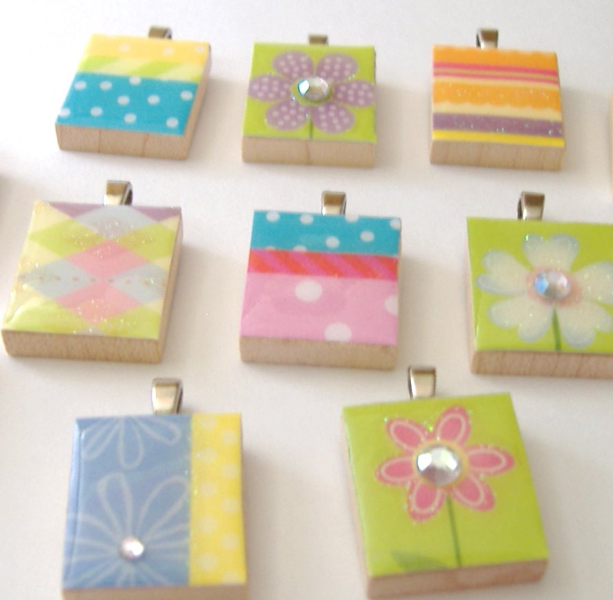 Scrabble Piece Necklaces
