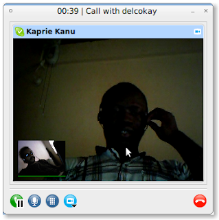 skype linux chat client window