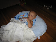 Jackson stayed home from work today....sadly his first cold