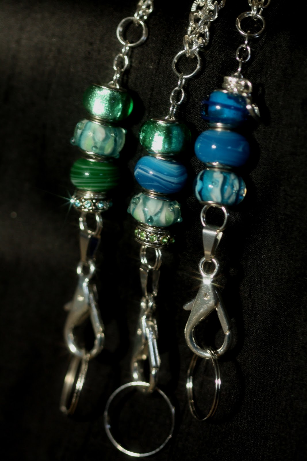 Finishing Lines by K. Sperino beaded lanyards